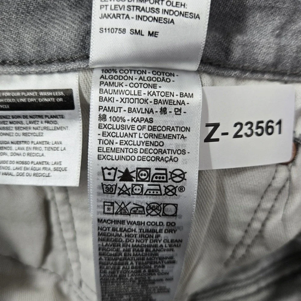 Levi's 501 Men Jeans 40X32 Gray Denim Original Fit Straight Leg 30